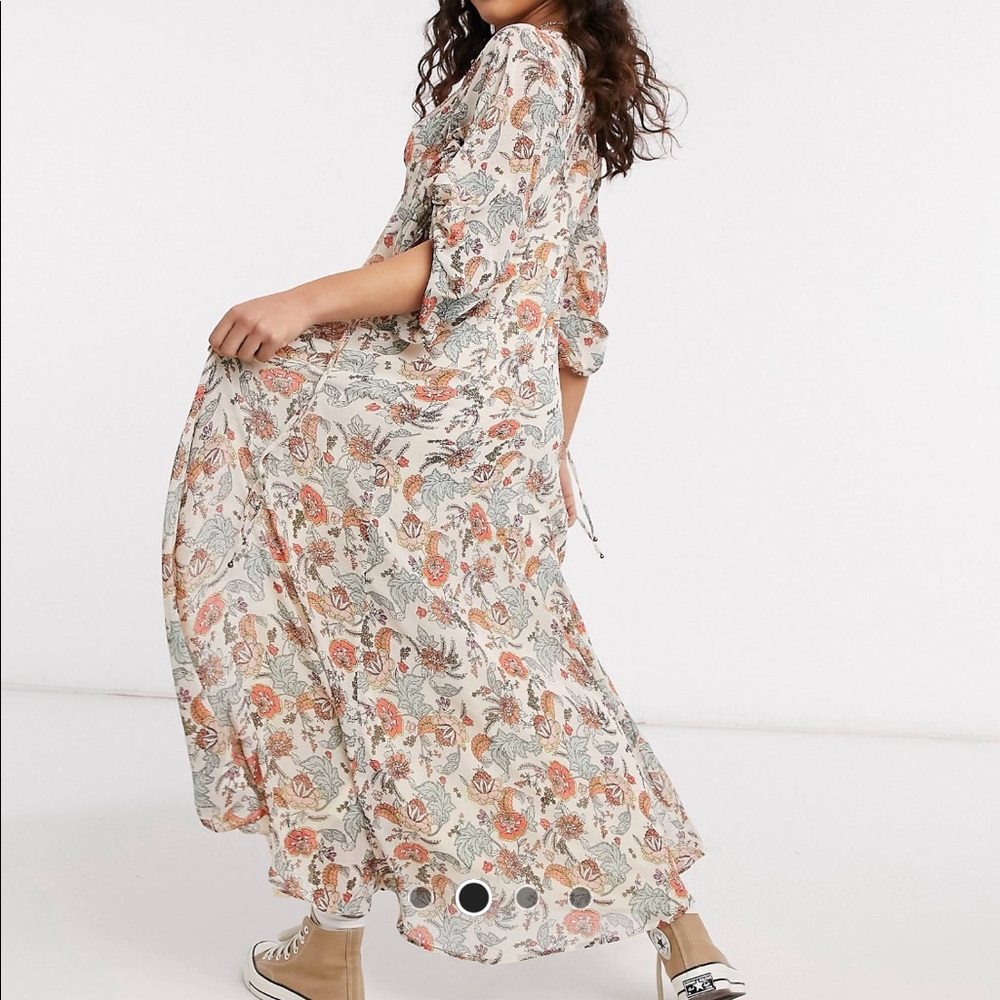 Free people floral maxi sz small